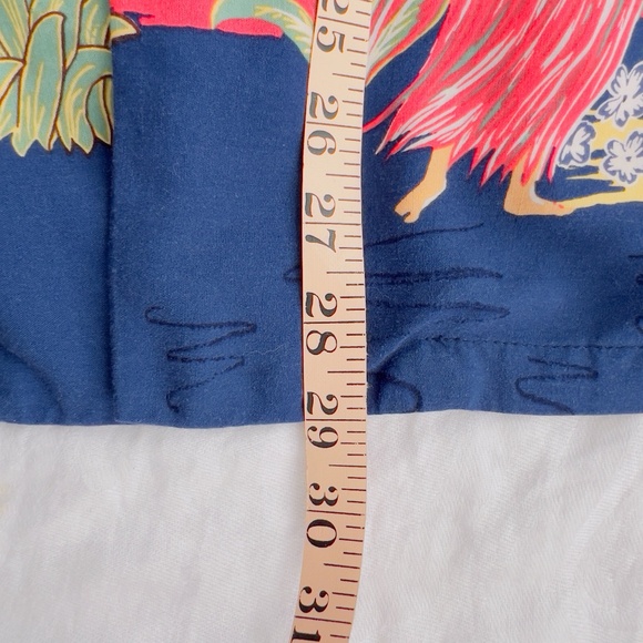 Kamehameha Loud Hawaiian Small Shirt Hula Girl Short Sleeve Vintage AOP All Over - Picture 10 of 10